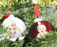 Christbaumanhänger mit Foto