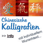 Chinesisches Schriftzeichen als Wandschmuck & Geschenkidee