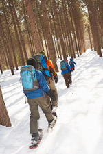 Winterwanderungen im Schnee